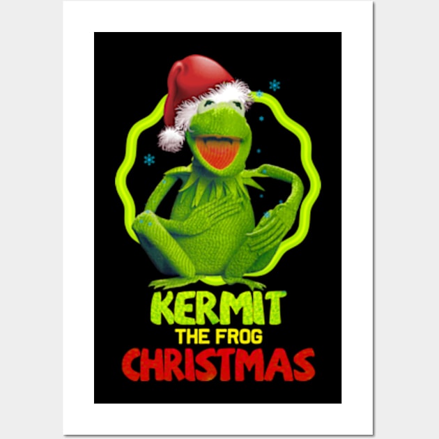 KERMIT THE FROG CHRISTMAS Wall Art by RAINYDROP